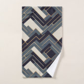 Geometrische gouden illustratie bad handdoek (Handdoek)