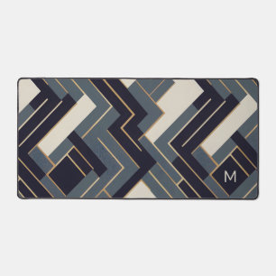 Geometrische gouden illustratie bureaumat