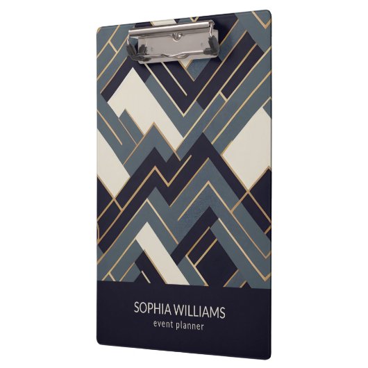 Geometrische gouden illustratie klembord (Links)