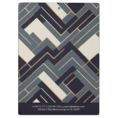 Geometrische gouden illustratie klembord (Achterkant)