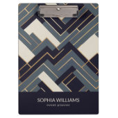 Geometrische gouden illustratie klembord (Voorkant)