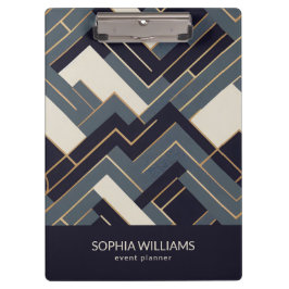 Geometrische gouden illustratie klembord