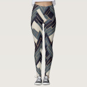 Geometrische gouden illustratie leggings (Voorkant)