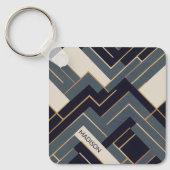 Geometrische gouden illustratie sleutelhanger (Voorkant)