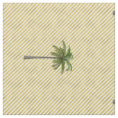Geometrische gouden print Palm Tree Beach Stof (Close Up)