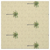 Geometrische gouden print Palm Tree Beach Stof (Swatch)