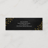 Geometrische gouden spikkels namaakleer mini visitekaartje