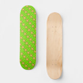geometrische gouden sterren op het groene skateboa persoonlijk skateboard (Voorkant)