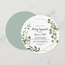 Geometrische Gouden Tropische Calligraphy Baby Spr