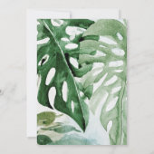 Geometrische gouden tropische groene palmkever kaart (Achterkant)