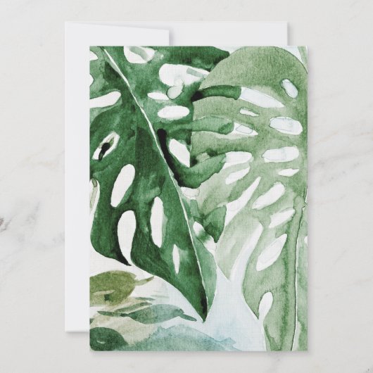 Geometrische gouden tropische groene palmkever kaart (Achterkant)