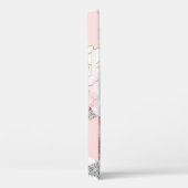 Geometrische gouden zilveren driehoeken, marmeren Case-Mate iPhone case (Achterkant / Rechts)