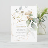 Geometrische goudkoorts Vrijgezellenfeest I Kaart (Staand voorkant)