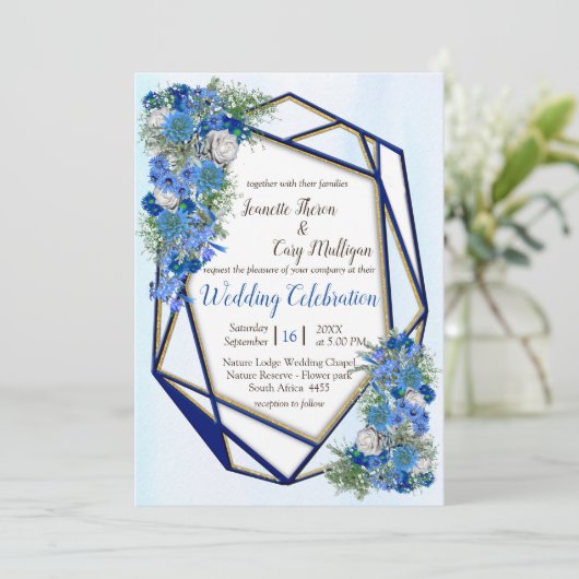 Geometrische goudmarineschepen en Lijsten van Corn Kaart (Staand voorkant)