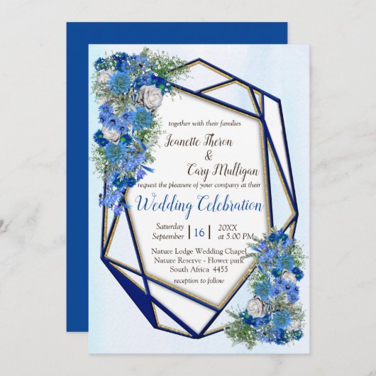 Geometrische goudmarineschepen en Lijsten van Corn Kaart (Voorkant / Achterkant)