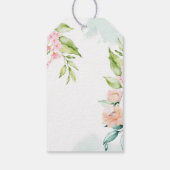 Geometrische goudpasta's Vrijgezellenfeest Cadeaulabel (Achterkant)