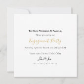 Geometrische goudringen verloving aankondiging (Achterkant)