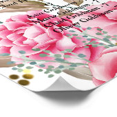 Geometrische goudroze Lijst Poster (Hoek)