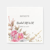 Geometrische goudroze Lijst Servet (Voorkant)