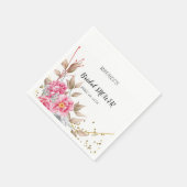 Geometrische goudroze Lijst Servet (Hoek)