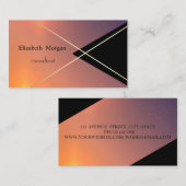 Geometrische goudstaven, visitekaartje (Voorkant / Achterkant)