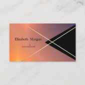 Geometrische goudstaven, visitekaartje (Voorkant)