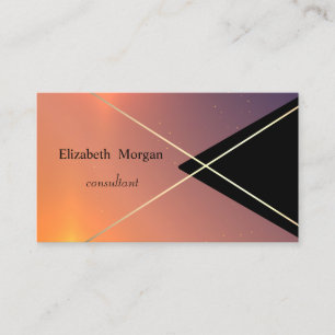 Geometrische goudstaven, visitekaartje