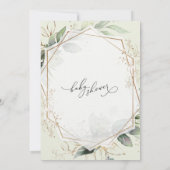 Geometrische gouduitvinding bij Baby shower Kaart (Achterkant)