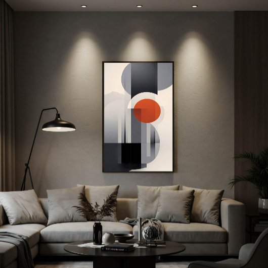 Geometrische Gradiënt Canvas Afdruk