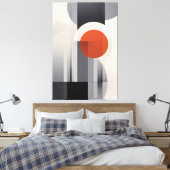 Geometrische Gradiënt Canvas Afdruk (Insitu (Slaapkamer))