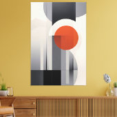 Geometrische Gradiënt Canvas Afdruk (Insitu (Woonkamer))