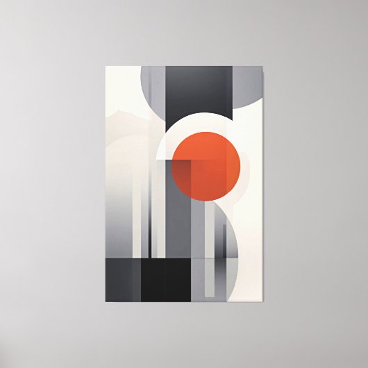 Geometrische Gradiënt Canvas Afdruk (Voorkant)