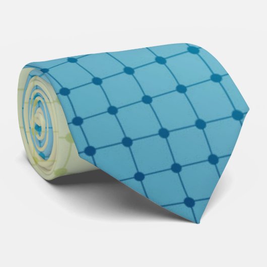 Geometrische, gradiënt, Ombre, kleurrijk, blauw en Stropdas (Opgerold)