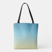Geometrische, gradiënt, Ombre, kleurrijk, blauw en Tote Bag (Achterkant)