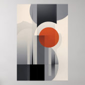 geometrische gradiënt poster (Voorkant)