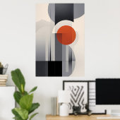 Geometrische Gradiënt Poster (Thuiskantoor)