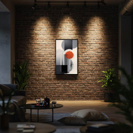 geometrische gradiënt poster