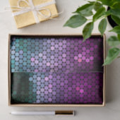 geometrische gradiënt van hexagon Paars en blauw-g Tissuepapier (Geschenk)