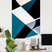 Geometrische gradiënten poster (Thuiskantoor)