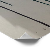 Geometrische Graffiti Spetters Poster (Hoek)