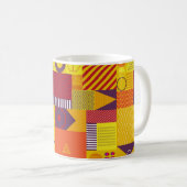 geometrische grafische abstracte achtergrond,  sle koffiemok (Voorkant rechts)