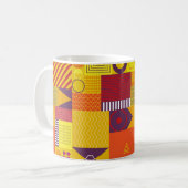 geometrische grafische abstracte achtergrond,  sle koffiemok (Voorkant links)