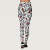 Geometrische grafische kunst leggings (Achterkant)
