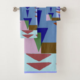 Geometrische Grafische Motief Moderne Trend Bad Handdoek