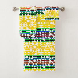 Geometrische Grafische Motief Moderne Trend Bad Handdoek
