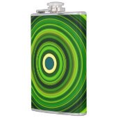 Geometrische Greena Mandala Design-64055 Heupfles (Links)