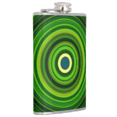 Geometrische Greena Mandala Design-64055 Heupfles (Rechts)