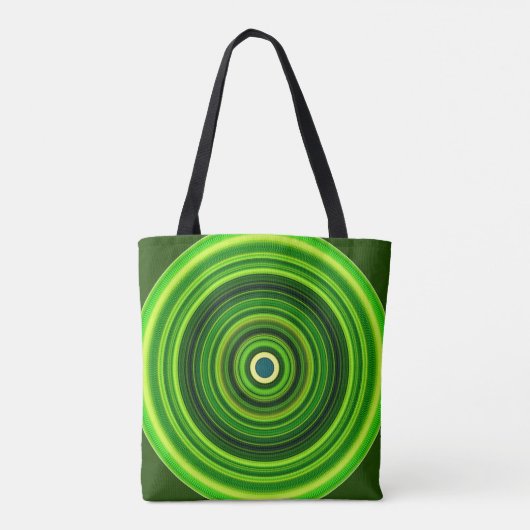 Geometrische Greena Mandala Design-64055 Tote Bag (Achterkant)