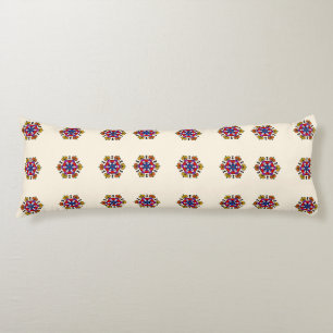 Geometrische Griezige Bloem Lichaamskussen