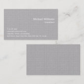 Geometrische grijs Gecontroleerd Patroon Modern Tr Visitekaartje (Voorkant / Achterkant)
